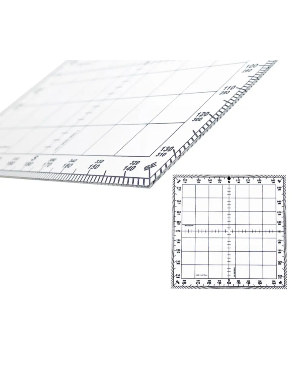 CYA Square Protractor with White Border (CSP-4)