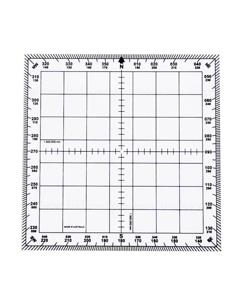 CYA Square Protractor with White Border (CSP-4)